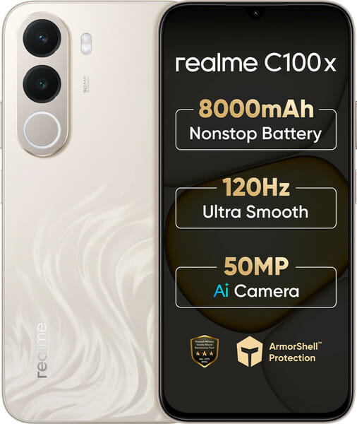 Buy Realme C100x (Golden Coast, 64 GB) (4 GB RAM) on EMI