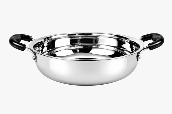 Buy IndiChef Stainless Steel Induction friendly Kadahi - 20CM/1.6L| Heavy Gauge Steel Kadahi | Gas Stove & Induction Friendly | Heavy Bottom Cookware | on EMI