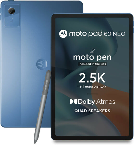 Buy MOTOROLA Pad 60 Neo 4 GB RAM 128 GB ROM 11 inch with Wi-Fi Only MediaTek Dimensity 6300 Tablet (Malibu Blue) on EMI