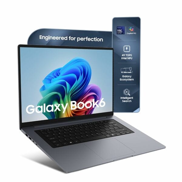 Buy Samsung Galaxy Book6 (Gray, 16GB RAM, 512GB SSD) | Intel Core Ultra 7 (Series 3) | 16" WUXGA+ Display with Touchscreen  on EMI