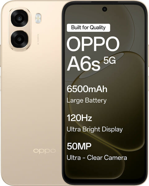 OPPO A6s 5G (Aurora Gold, 128 GB) (6 GB RAM)