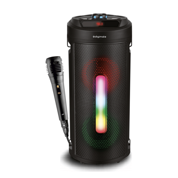 Buy Digimate BAZOOKI 40W Bluetooth Speaker | Wired Microphone, RGB LED Lights | Up to 15 Hours Playtime (DG-S-BAZOOKI) on EMI