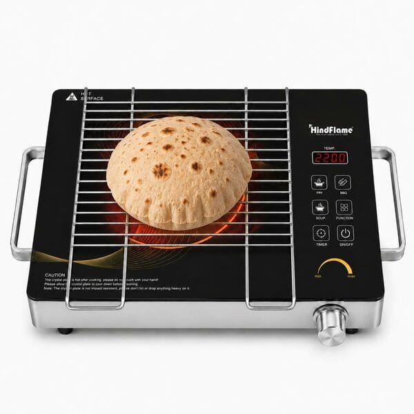 Buy Hindflame Touch Panel Infrared Cooktop (2200 W) ISI Certified BIS Approved on EMI