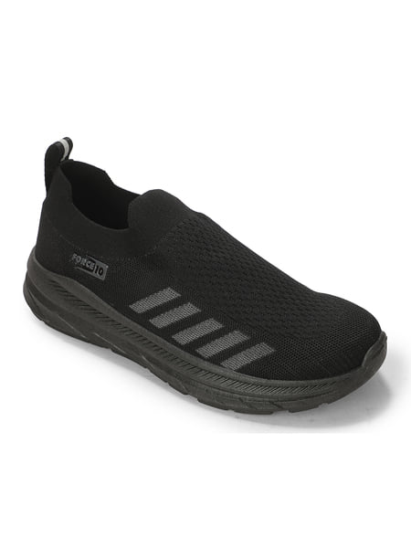 Buy Liberty Force 10 ACTO121E Black Sports Non Lacing Walking Shoes for Men on EMI