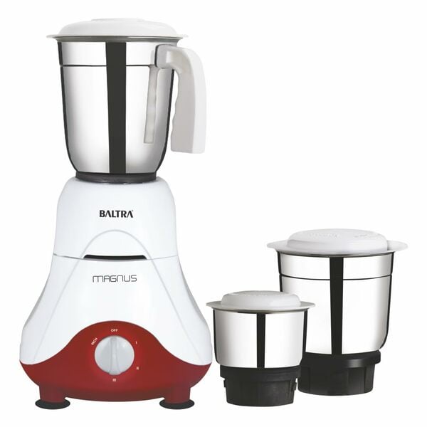 Buy Baltra Magnus 3Jars Mixer Grinder 550Watt (BMG-162, RED WHITE) on EMI