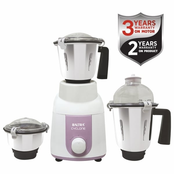 Buy Baltra Cyclone 1000W Powerful Mixer Grinder with 3 Jars( BMG-208, Lavender) on EMI