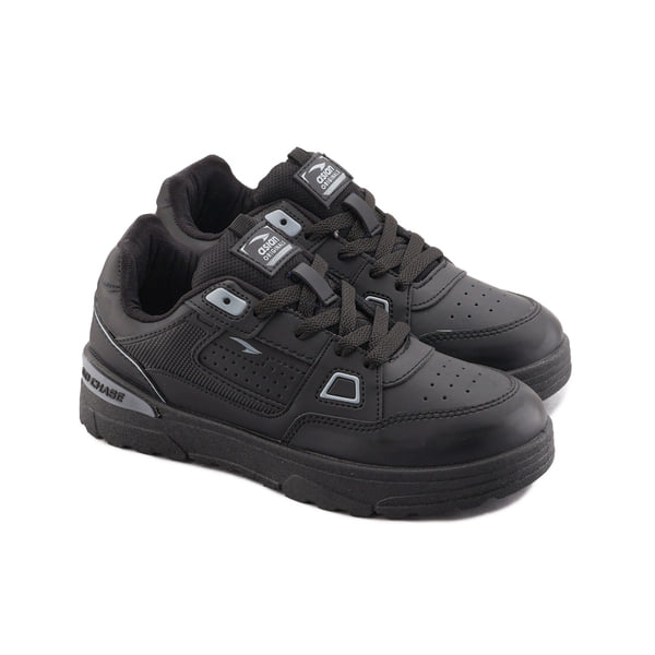 Buy Asian Kington-01 Men's Chunky Lace-Up Casual Sneakers with Cushioned Sole ( Full Black  ) on EMI
