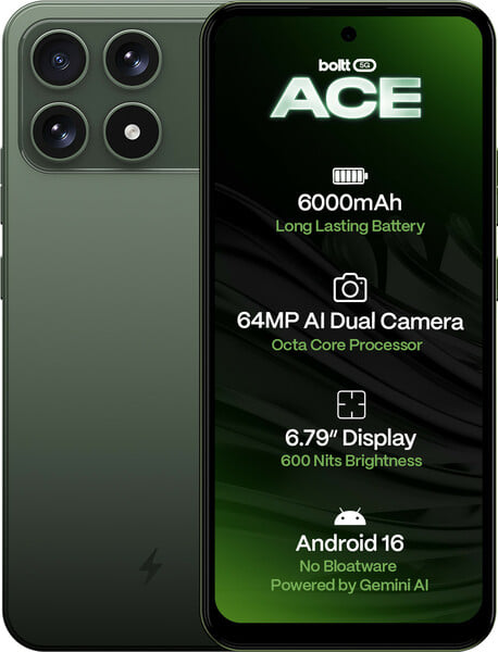 BOLTT ACE 5G (Forest Green, 64 GB) (4 GB RAM)