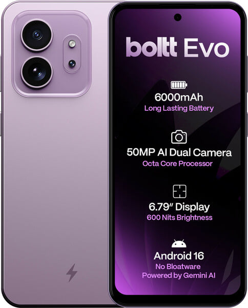 Buy BOLTT EVO 4G (Lavender Bloom, 128 GB) (6 GB RAM) on EMI