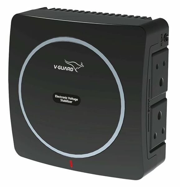Buy V-Guard Neo Crystal Digital Voltage Stabilizer for Smart LED TV & Home Appliances | 90V-290V Protection Range,Black on EMI