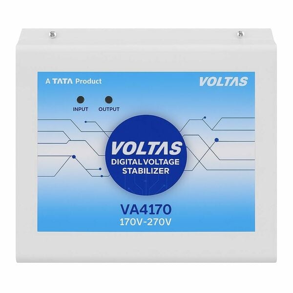 Buy Voltas VA4170 LW 4 KVA Voltage Stabilizer for 1.5 Ton AC | 170V-270V Wide Range Protection on EMI