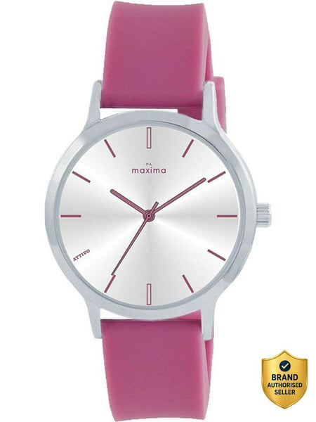 Buy MAXIMA Analog Watch - For Girls (Magenta) on EMI
