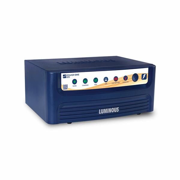 Buy Luminous Power Sine 800 Pure Sine Wave Inverter for Home,Office & Shops | 700VA Inverter on EMI