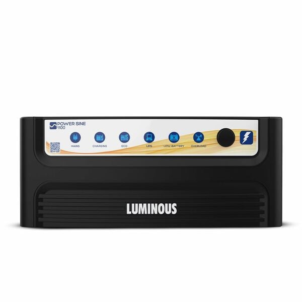 Buy Luminous Power Sine 1100 Pure Sine Wave 900VA/12V Inverter for Home on EMI