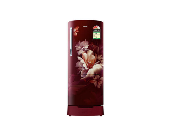 Buy Samsung 183 L 3 Star Direct Cool Single Door Refrigerator RR20H2823RZNL | Stylish Grande Design | Burgundy Red on EMI