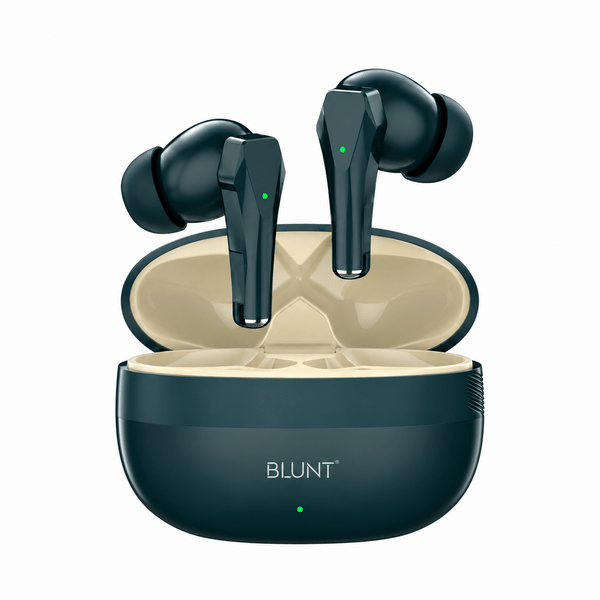 Buy Blunt Airmax 351 True Wireless Earbuds – 30H Playtime, 13.2mm Deep Bass & Bluetooth 5.4 - Green on EMI
