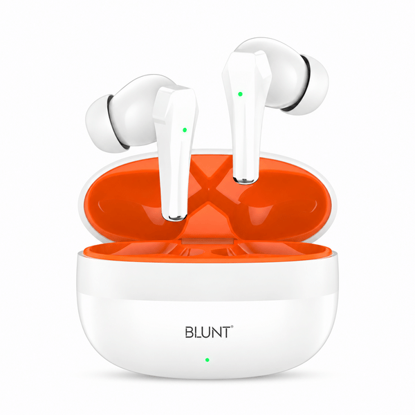 Buy Blunt Airmax 351 True Wireless Earbuds – 30H Playtime, 13.2mm Deep Bass & Bluetooth 5.4 - White on EMI