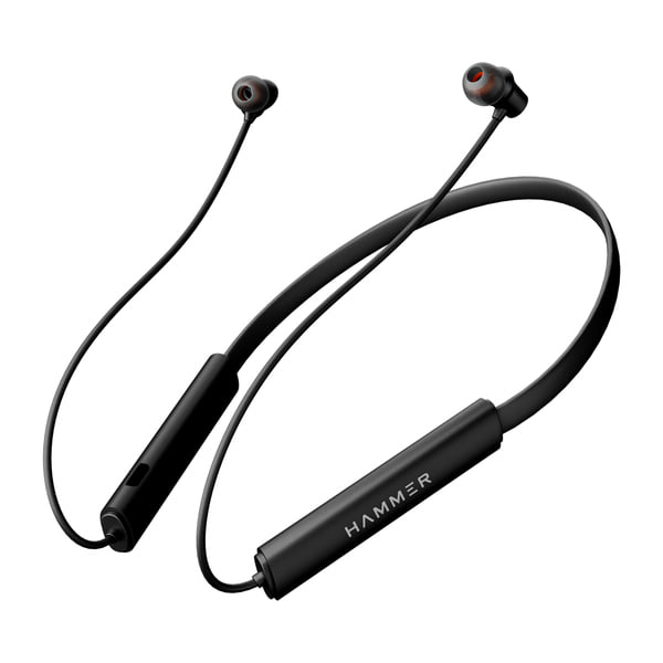 Buy HAMMER Splendor 2 Wireless Neckband Bluetooth v6.0 with 50H Playtime, ENC, 10mm Drivers Earphones (Black) on EMI