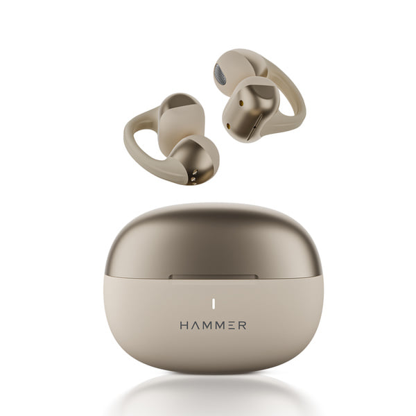 Buy Hammer Aura Air OWS Wireless Open-Ear Earbuds with Clip-On Design Feather-Light,  Bluetooth v6.0, ENC Quad Mic on EMI