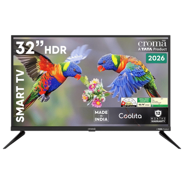Buy Croma (81.28 cm) 32 inch 1 Star LED HD Ready Smart Linux TV with A+ Grade Panel 2026 Model on EMI