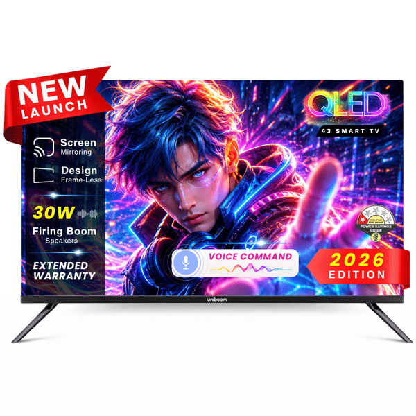 Buy Uniboom 43 Inch (108 cm) Smart QLED Android TV | Full HD | 1000+ Apps | 5000+ Movies on EMI