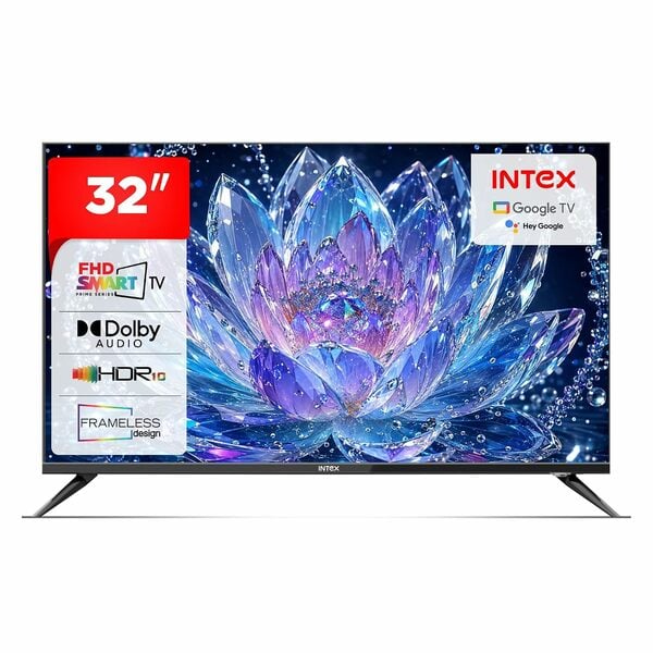 Buy Intex 32 Inch Frameless HD Ready Smart Google TV | Android 14 | HDR10 | Dolby Audio |LED-GV3207 on EMI